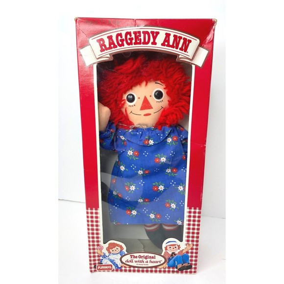 Vintage Playskool Hasbro 1987 12’ Raggedy Ann Doll #70101 with Box - Picture 1 of 16